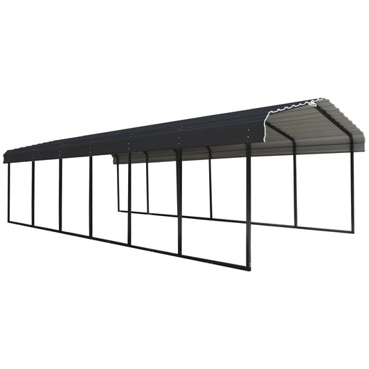 Arrow | Carport 12x29x7 ft Charcoal CPHC122907