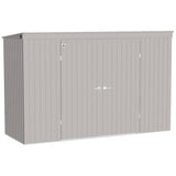 Arrow | Elite Steel Storage Shed, 10x4 ft. Cool Grey EP104CG