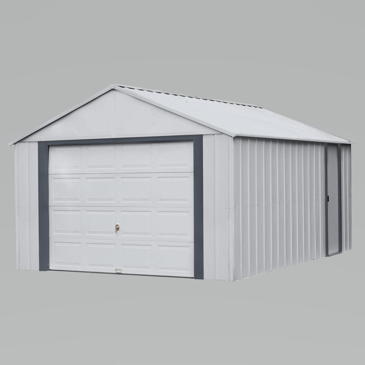 Arrow | Murryhill 12 ft. Wide Garage, Steel Storage Building, Prefab Storage Shed, Flute Grey