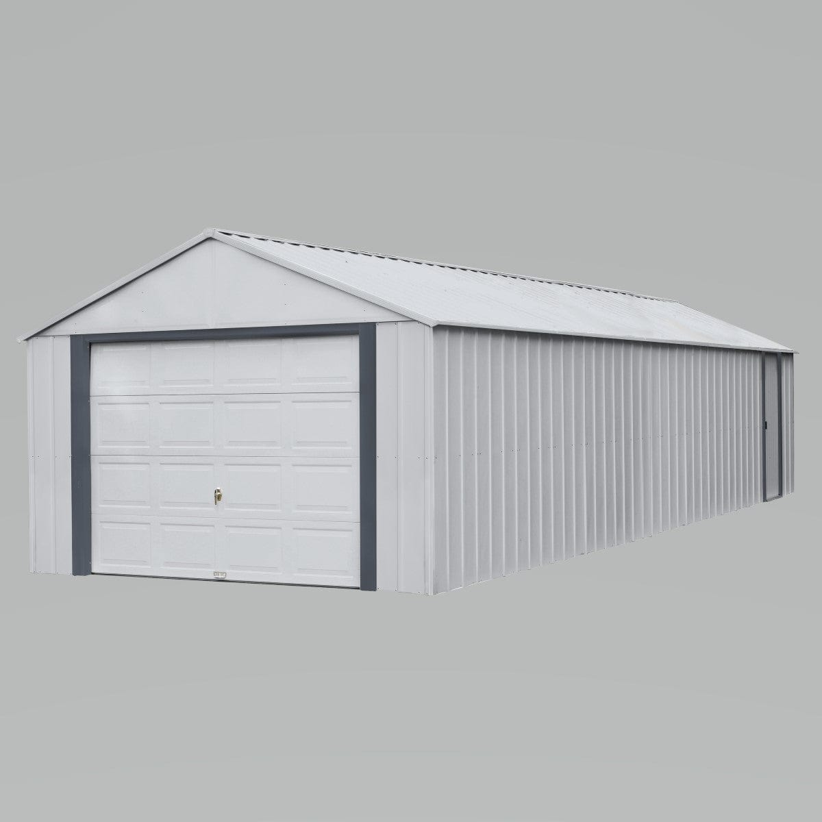 Arrow | Murryhill 12 ft. Wide Garage, Steel Storage Building, Prefab Storage Shed, Flute Grey