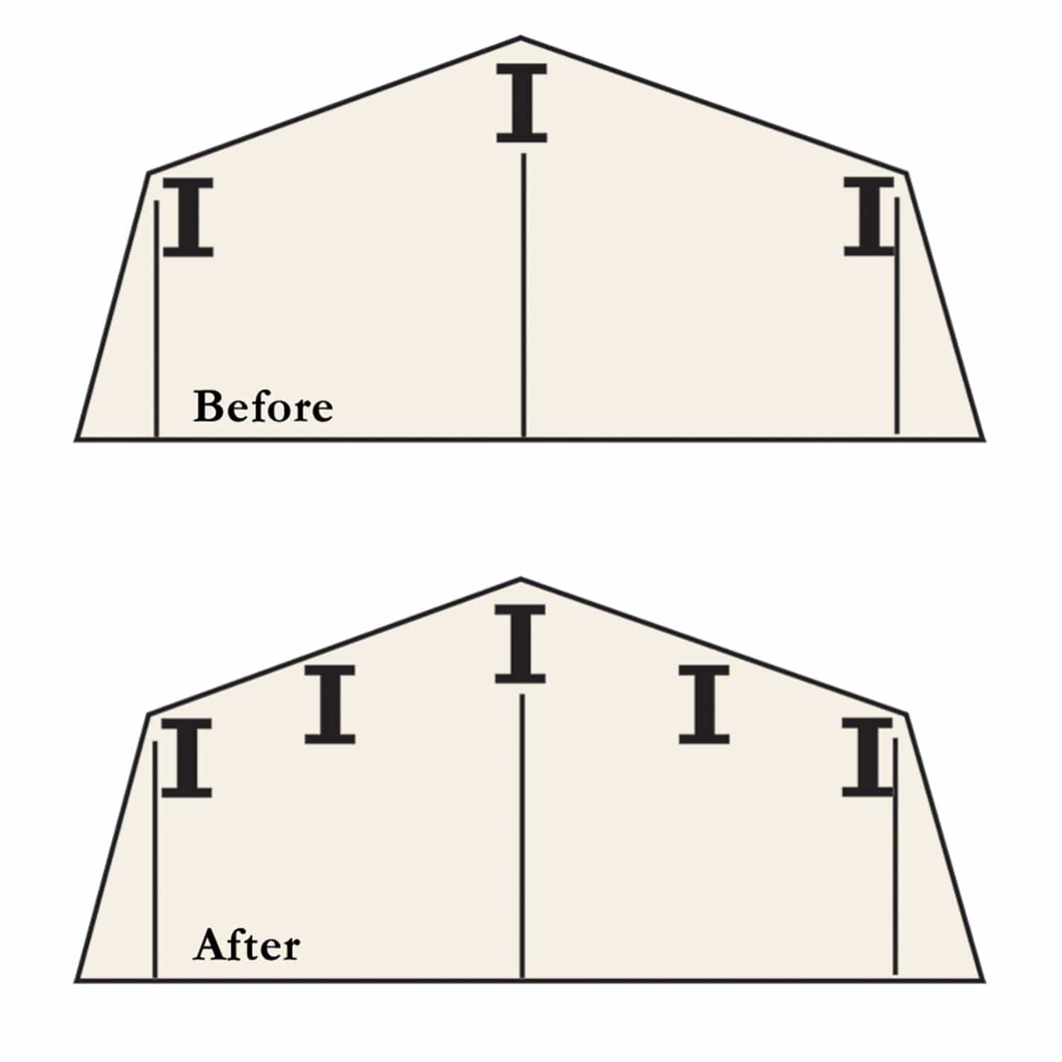 Arrow | Roof Strengthening Kit for 10x13, 10x14 ft. Sheds Except Swing Doors RBK1014