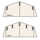 Arrow | Roof Strengthening Kit for 10x13, 10x14 ft. Sheds Except Swing Doors RBK1014