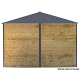 Arrow | Ironwood Steel Hybrid Shed Kit 10x8 ft. Galvanized Anthracite IWA108