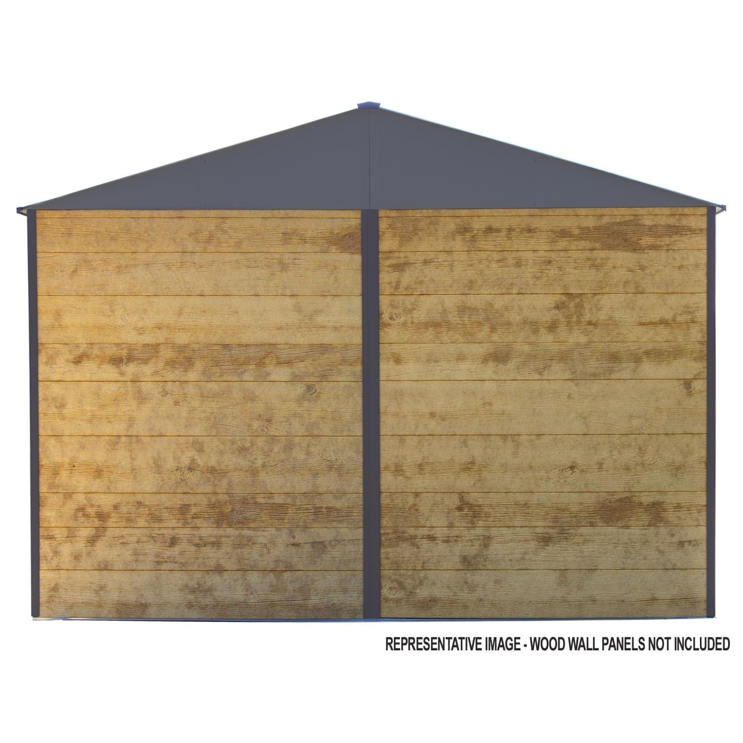 Arrow | Ironwood Steel Hybrid Shed Kit 8x8 ft. Galvanized Anthracite IWA88