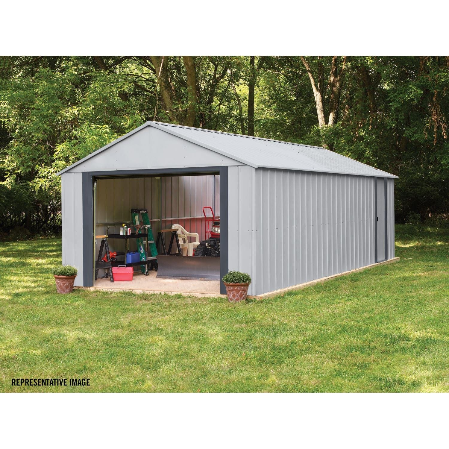 Arrow | Murryhill 14x21 ft. Garage, Steel Storage Building, Prefab Storage Shed BGR1421FG