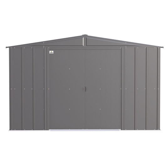 Arrow | Classic Steel Storage Shed, 10x12 ft., Charcoal CLG1012CC