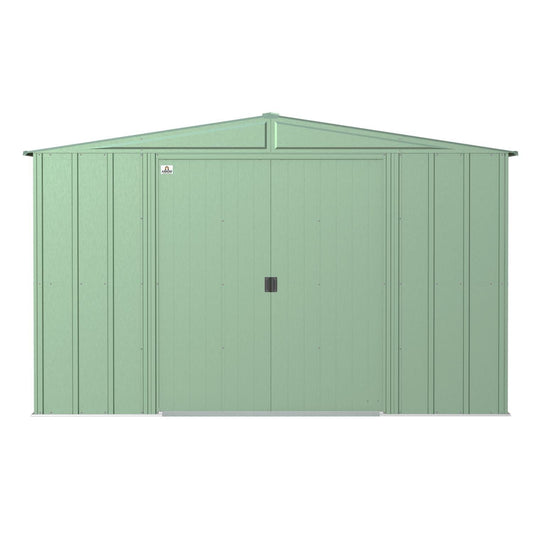 Arrow | Classic Steel Storage Shed, 10x12 ft., Sage Green CLG1012SG