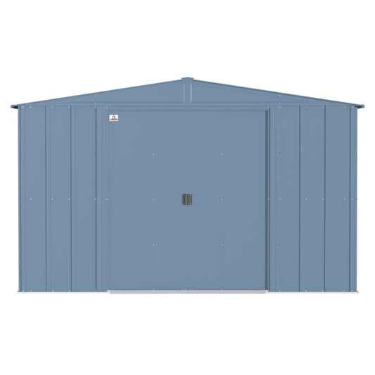 Arrow | Classic Steel Storage Shed, 10x14 ft., Blue Grey