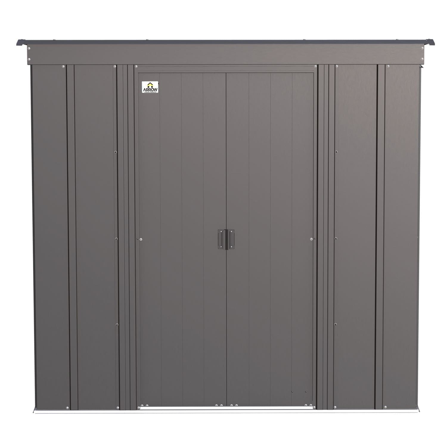 Arrow | Classic Steel Storage Shed, 6x4 ft., Charcoal CLP64CC