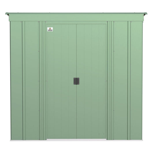 Arrow | Classic Steel Storage Shed, 6x4 ft., Sage Green CLP64SG