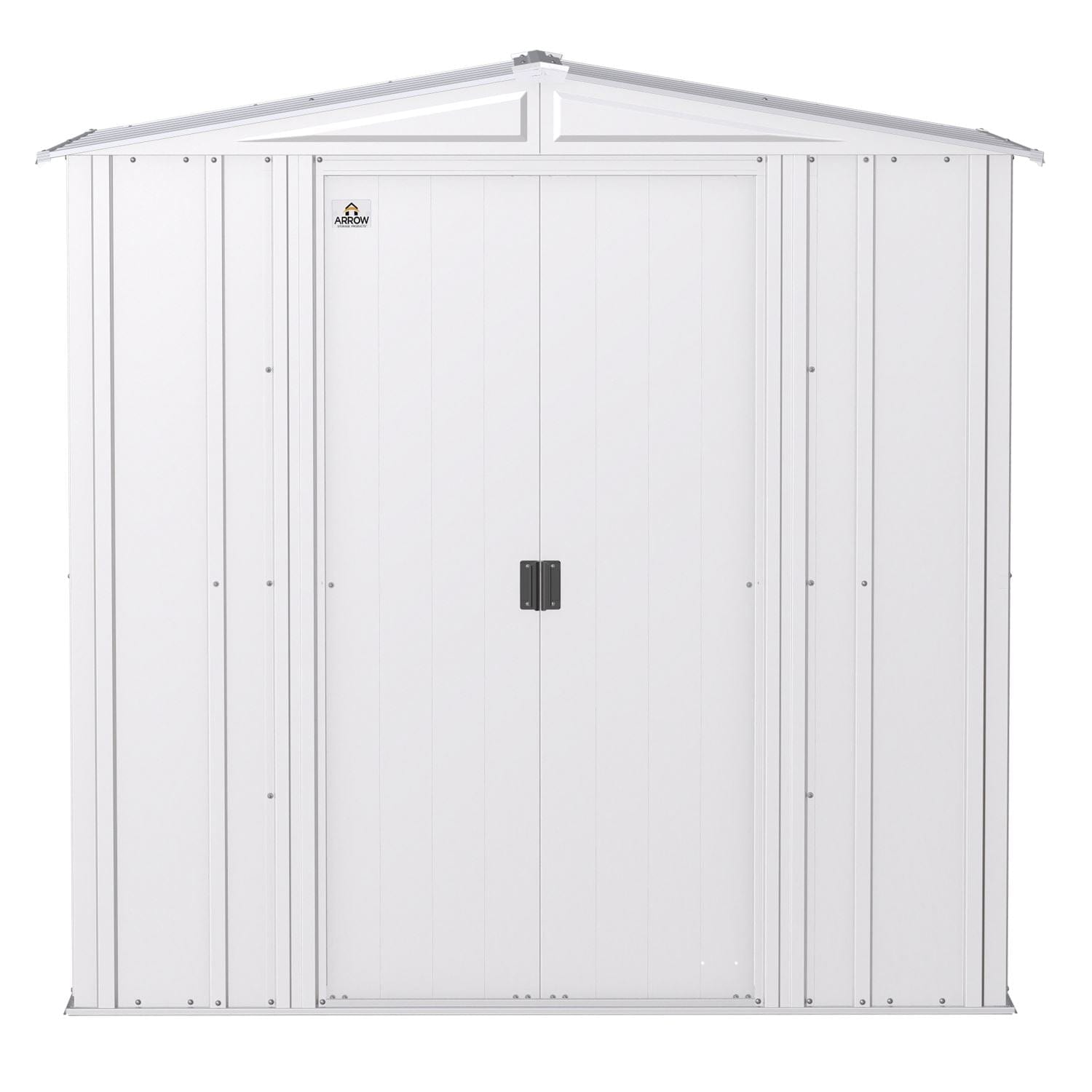 Arrow | Classic Steel Storage Shed, 6x5 ft., Flute Grey CLG65FG