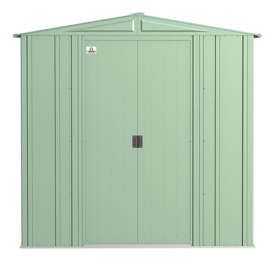 Arrow | Classic Steel Storage Shed, 6x7 ft., Sage Green CLG67SG