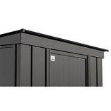 Arrow | Classic Steel Storage Shed, 8x4 ft., Charcoal CLP84CC