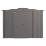 Arrow | Classic Steel Storage Shed, 8x8 ft., Charcoal CLG88CC