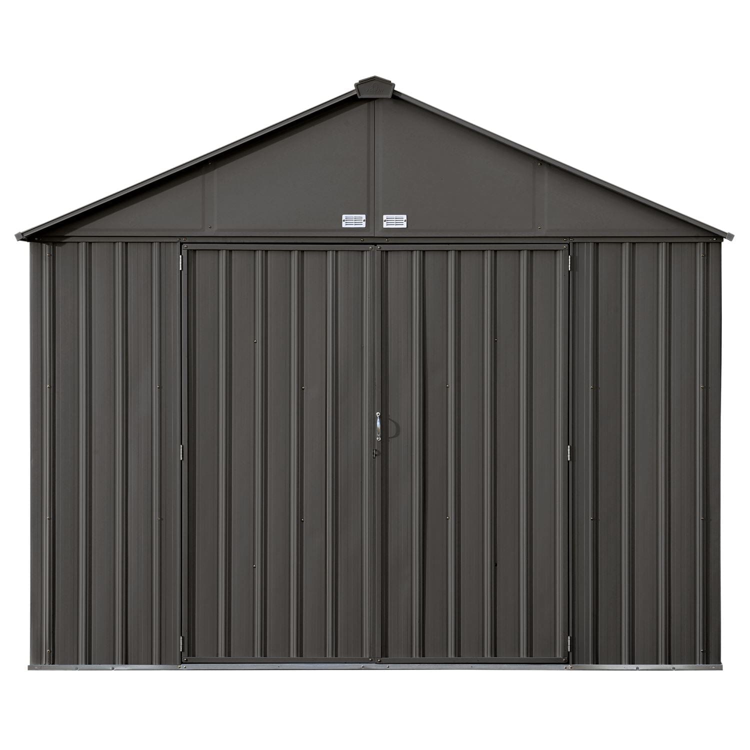 Arrow | EZEE Shed Steel Storage 10x8 ft. Galvanized Extra High Gable Charcoal EZ10872HVCC-01