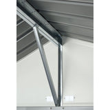 Arrow | EZEE Shed Steel Storage 10x8 ft. Galvanized Extra High Gable Charcoal EZ10872HVCC-01