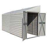 Arrow | Yardsaver 4x10 ft. Steel Storage Shed Pent Roof Eggshell YS410-A