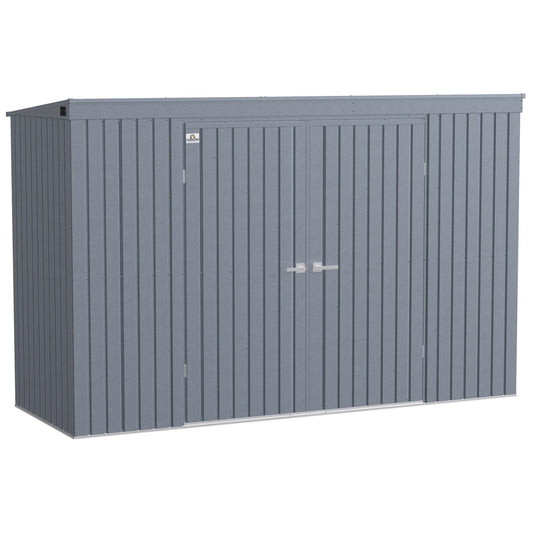 Arrow | Elite Steel Storage Shed, 10x4 ft. Anthracite EP104AN