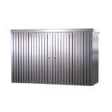 Arrow | Elite Steel Storage Shed, 10x4 ft. Silver