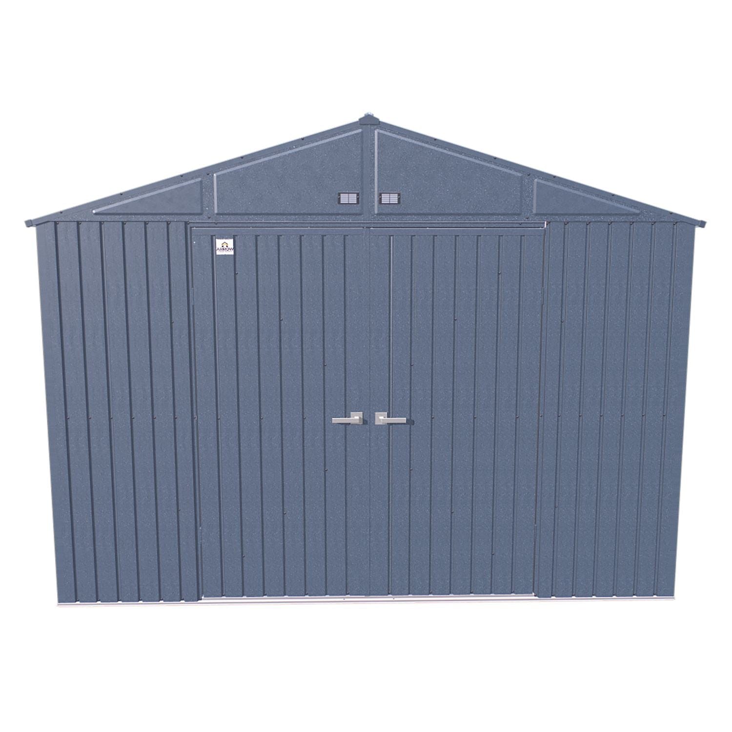 Arrow | Elite Steel Storage Shed, 10x8 ft. Blue Grey EG108BG