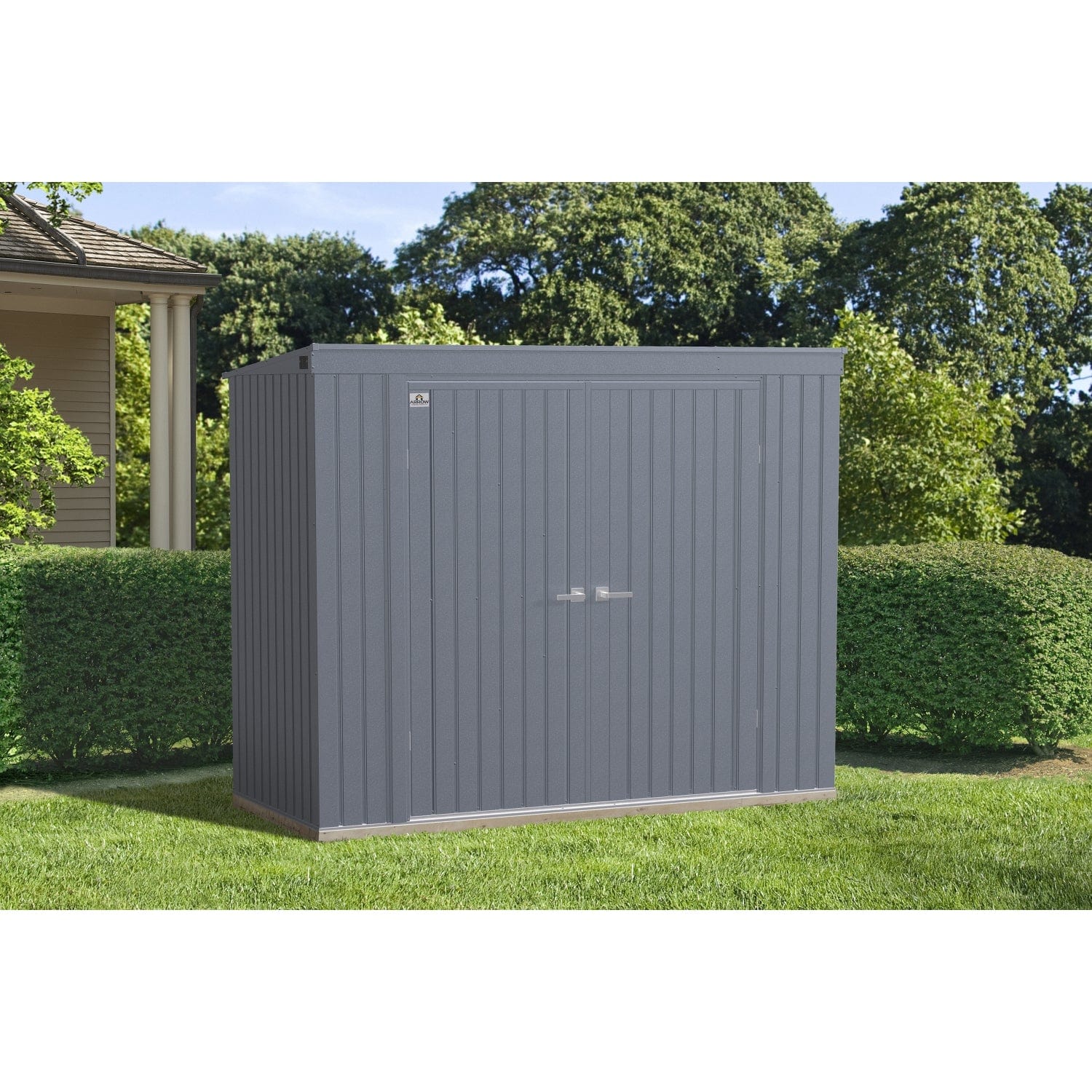 Arrow | Elite Steel Storage Shed, 8x4 ft. Anthracite EP84AN