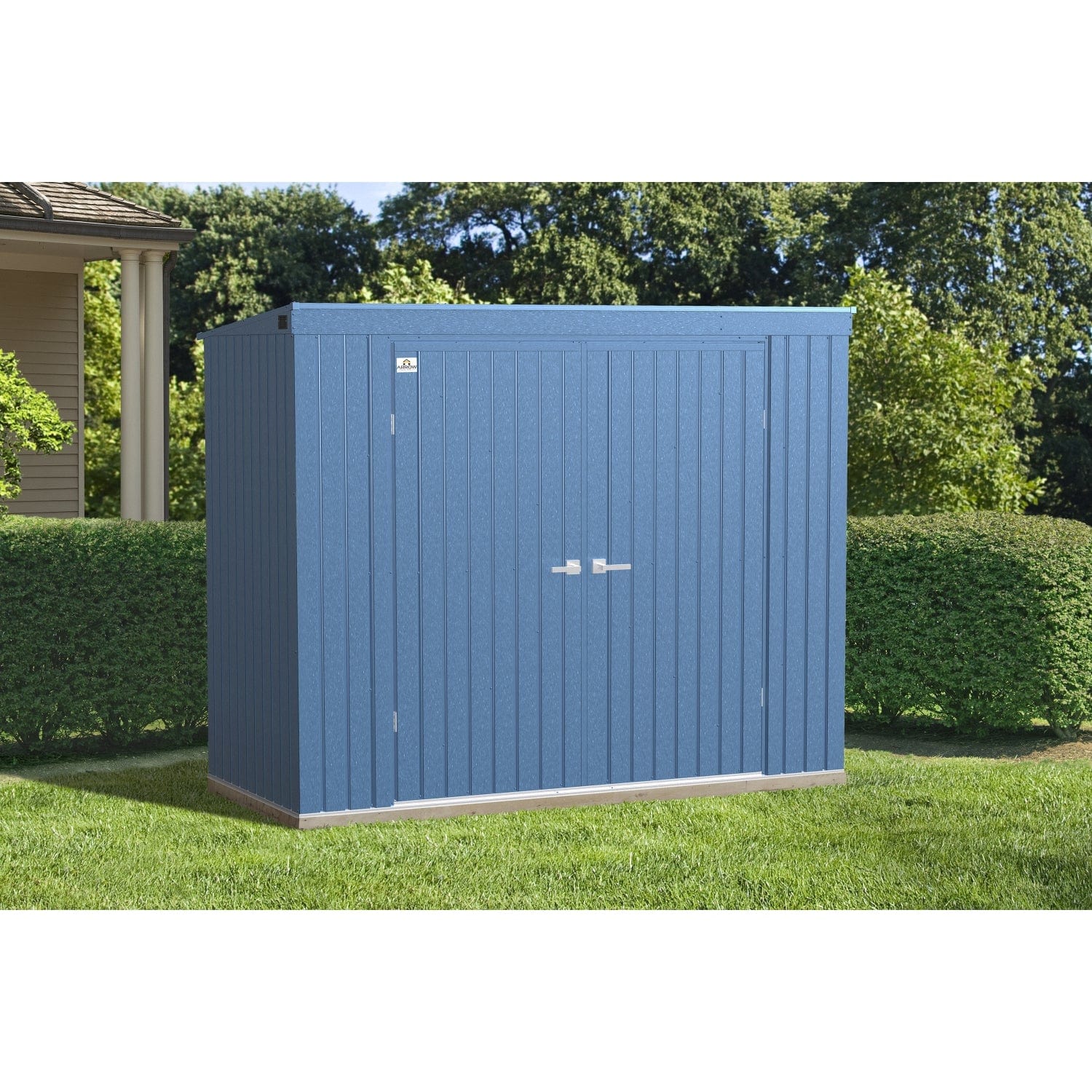 Arrow | Elite Steel Storage Shed, 8x4 ft. Blue Grey EP84BG