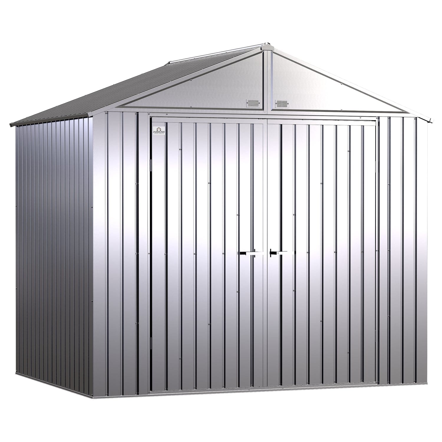 Arrow | Elite Steel Storage Shed, 8x6 ft. Silver EG86AB