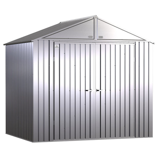 Arrow | Elite Steel Storage Shed, 8x6 ft. Silver EG86AB