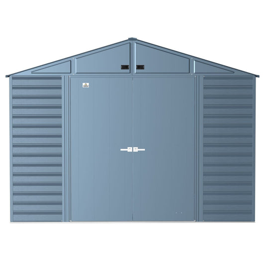 Arrow | Select Gable Roof Steel Storage Shed, 10x14 ft., Blue Grey SCG1014BG