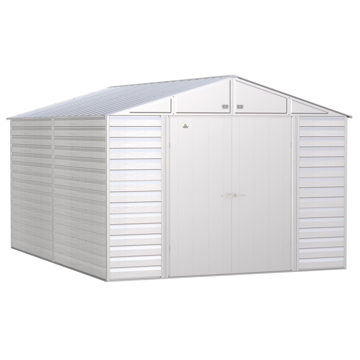 Arrow | Select Gable Roof Steel Storage Shed, 10x14 ft., Flute Grey SCG1014FG