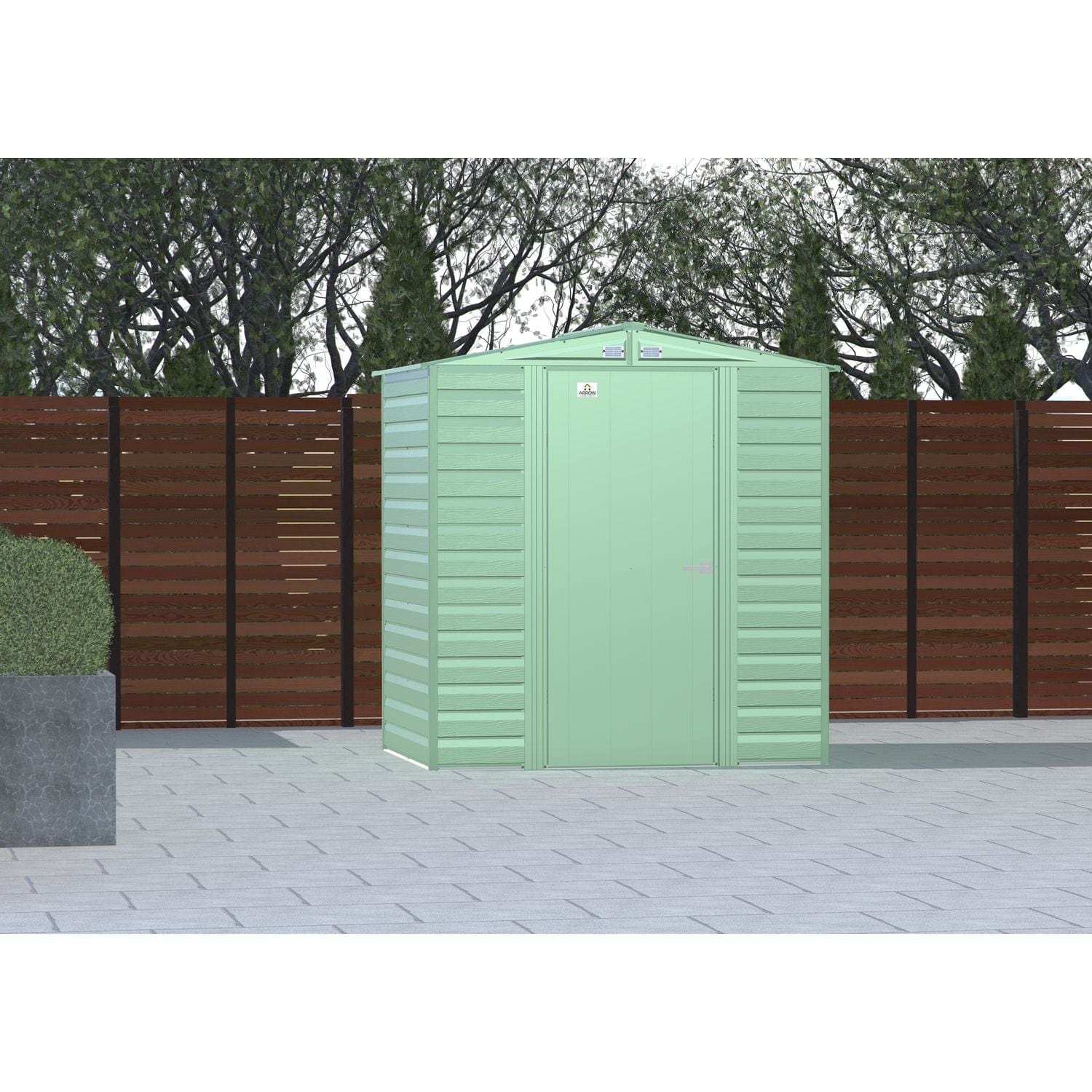 Arrow | Select Gable Roof Steel Storage Shed, 6x5 ft., Sage Green SCG65SG