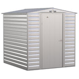 Arrow | Select Gable Roof Steel Storage Shed, 6x7 ft., Flute Grey