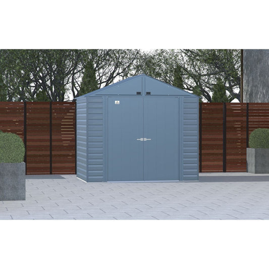 Arrow | Select Gable Roof Steel Storage Shed, 8x6 ft., Blue Grey SCG86BG