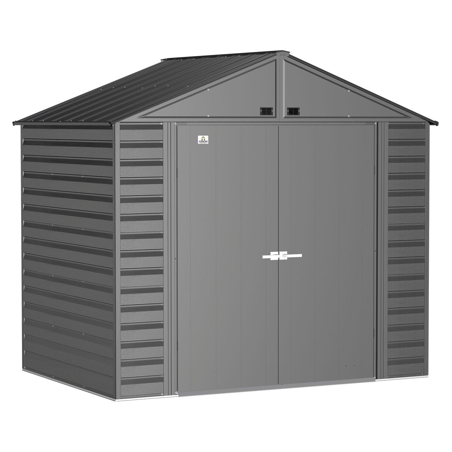 Arrow | Select Gable Roof Steel Storage Shed, 8x6 ft., Charcoal SCG86CC