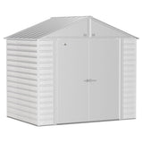 Arrow | Select Gable Roof Steel Storage Shed, 8x6 ft., Flute Grey SCG86FG