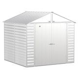 Arrow | Select Gable Roof Steel Storage Shed, 8x8 ft., Flute Grey SCG88FG