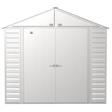 Arrow | Select Gable Roof Steel Storage Shed, 8x8 ft., Flute Grey SCG88FG