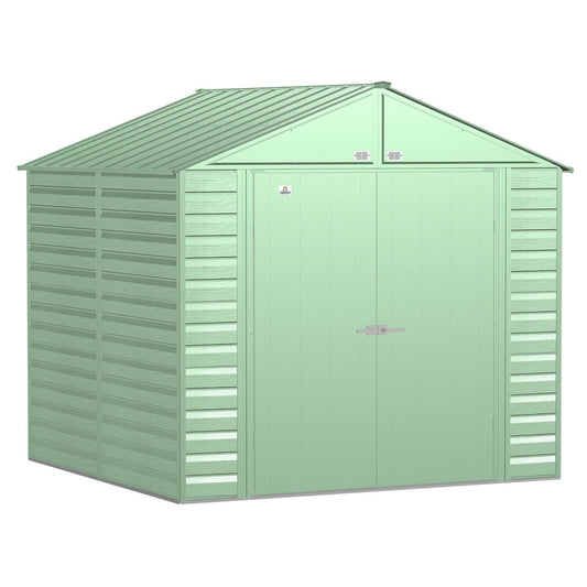 Arrow | Select Gable Roof Steel Storage Shed, 8x8 ft., Sage Green SCG88SG