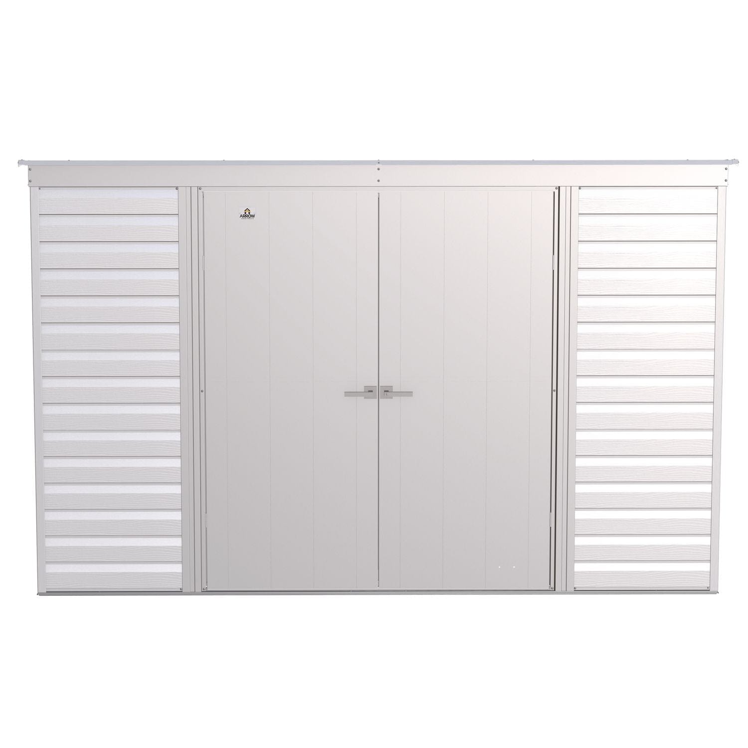 Arrow | Select Pent Roof Steel Storage Shed, 10x4 ft., Flute Grey SCP104FG