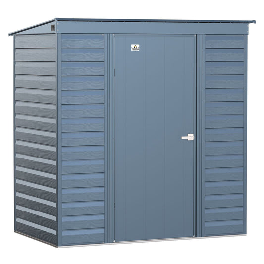 Arrow | Select Pent Roof Steel Storage Shed, 6x4 ft., Blue Grey SCP64BG