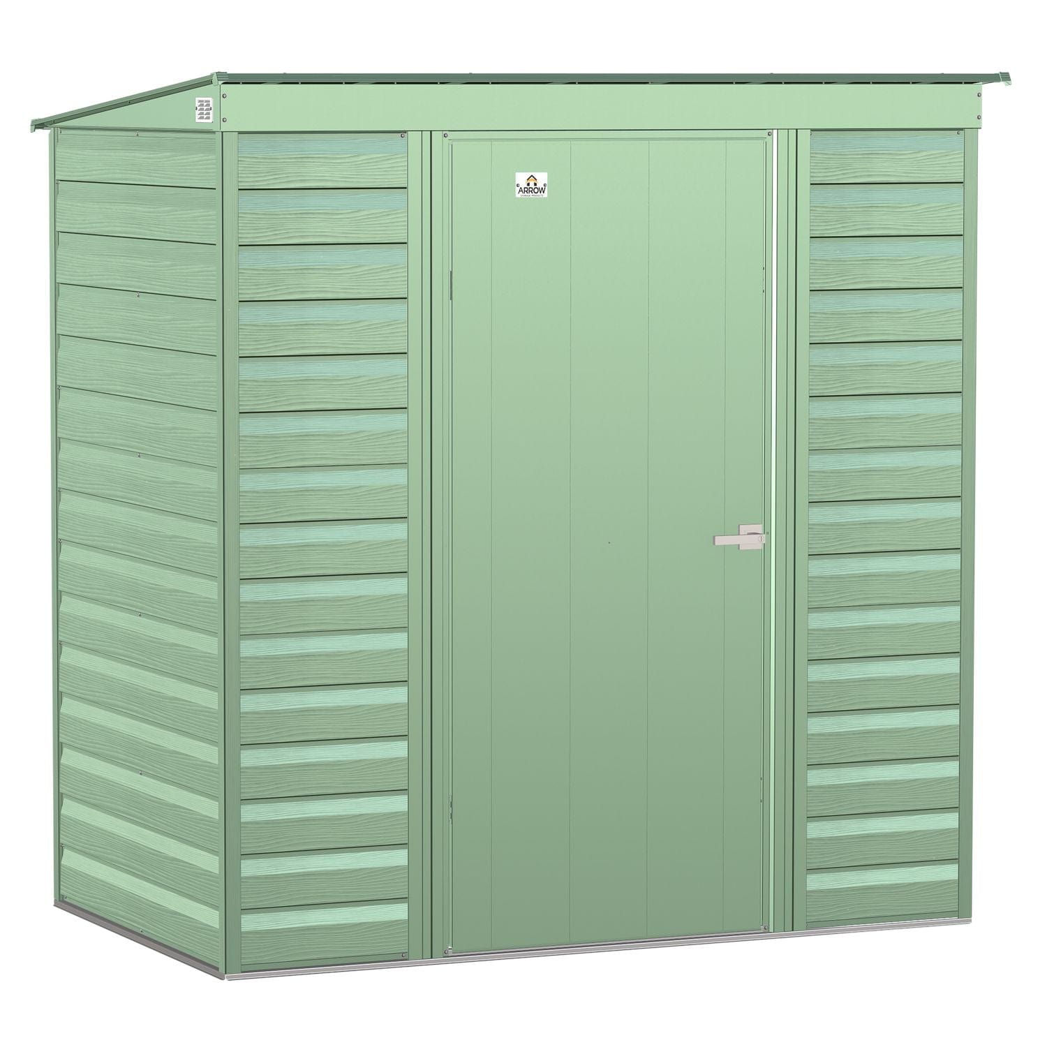 Arrow | Select Pent Roof Steel Storage Shed, 6x4 ft., Sage Green SCP64SG