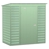 Arrow | Select Pent Roof Steel Storage Shed, 6x4 ft., Sage Green SCP64SG