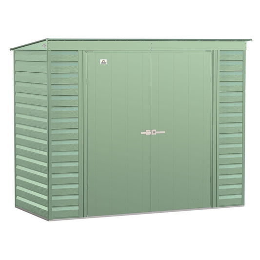 Arrow | Select Pent Roof Steel Storage Shed, 8x4 ft., Sage Green SCP84SG