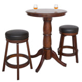 Hathaway Oxford Hardwood Walnut Finish 3 Piece Pub Table Set - NG2715W