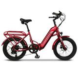 Emojo BOBCAT 500W 48V Folding Step Through Electric Bike - Bobcat-Cypress-Green