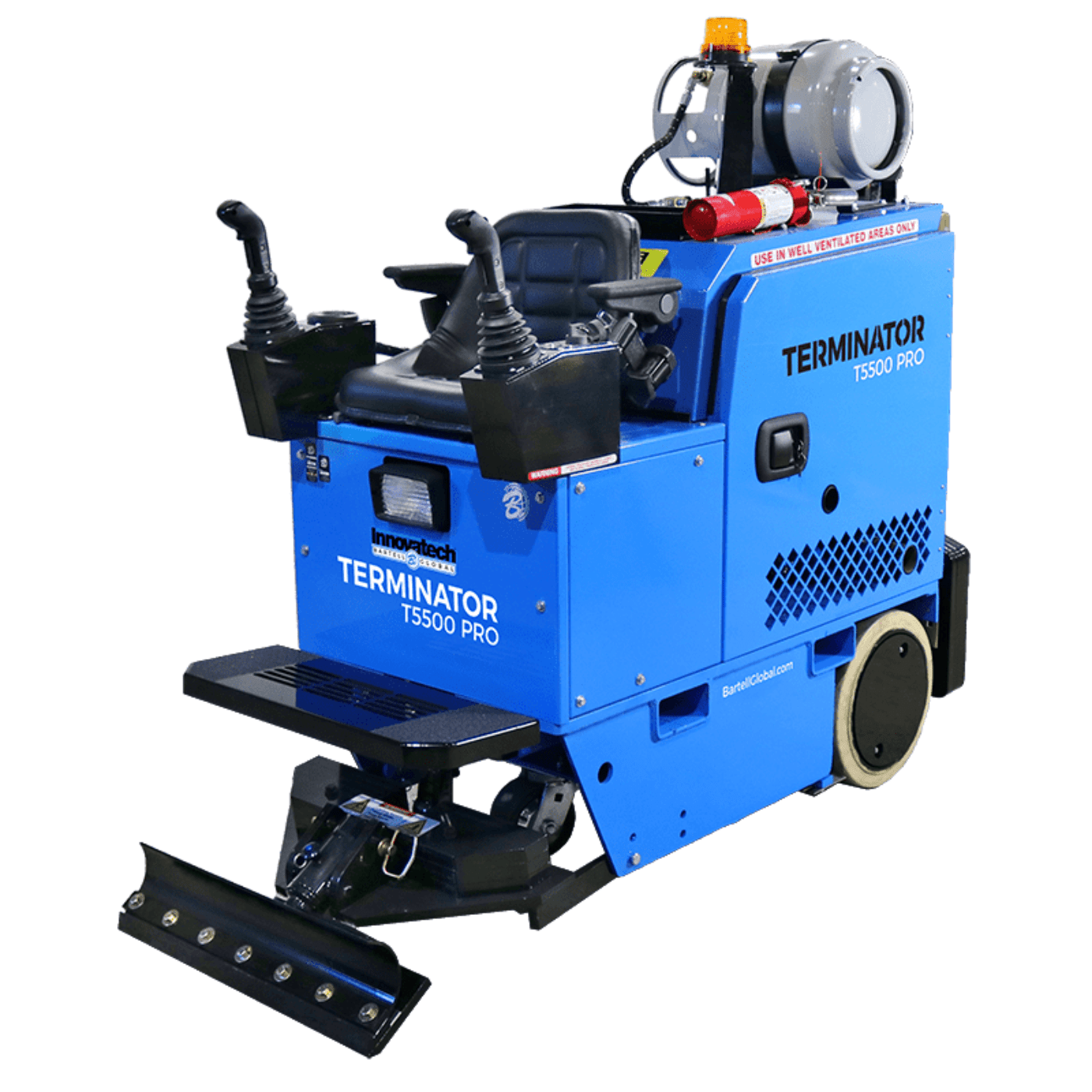 Bartell Global Terminator T5500Pro Ride-On Floor Scraper, Tile Removal Machine, 55HP Propane - T5500PRO