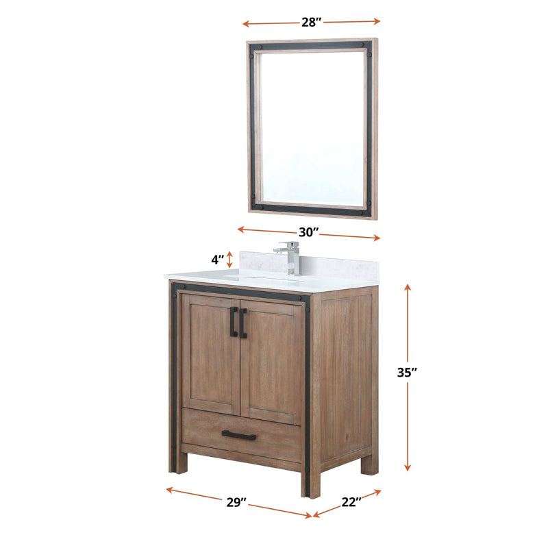 Ziva 30" x 22" Single Bath Vanity - Backyard Provider