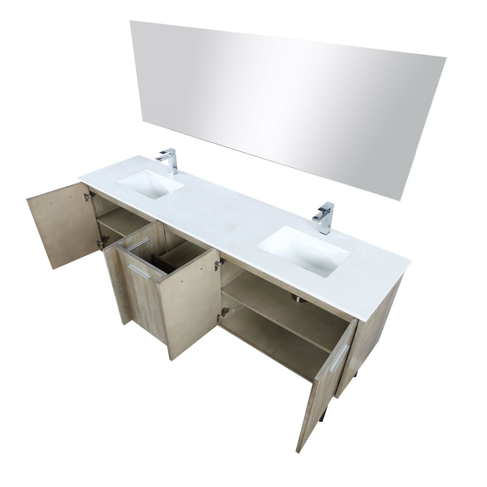 Lancy  80" Double Bathroom Vanity - Backyard Provider