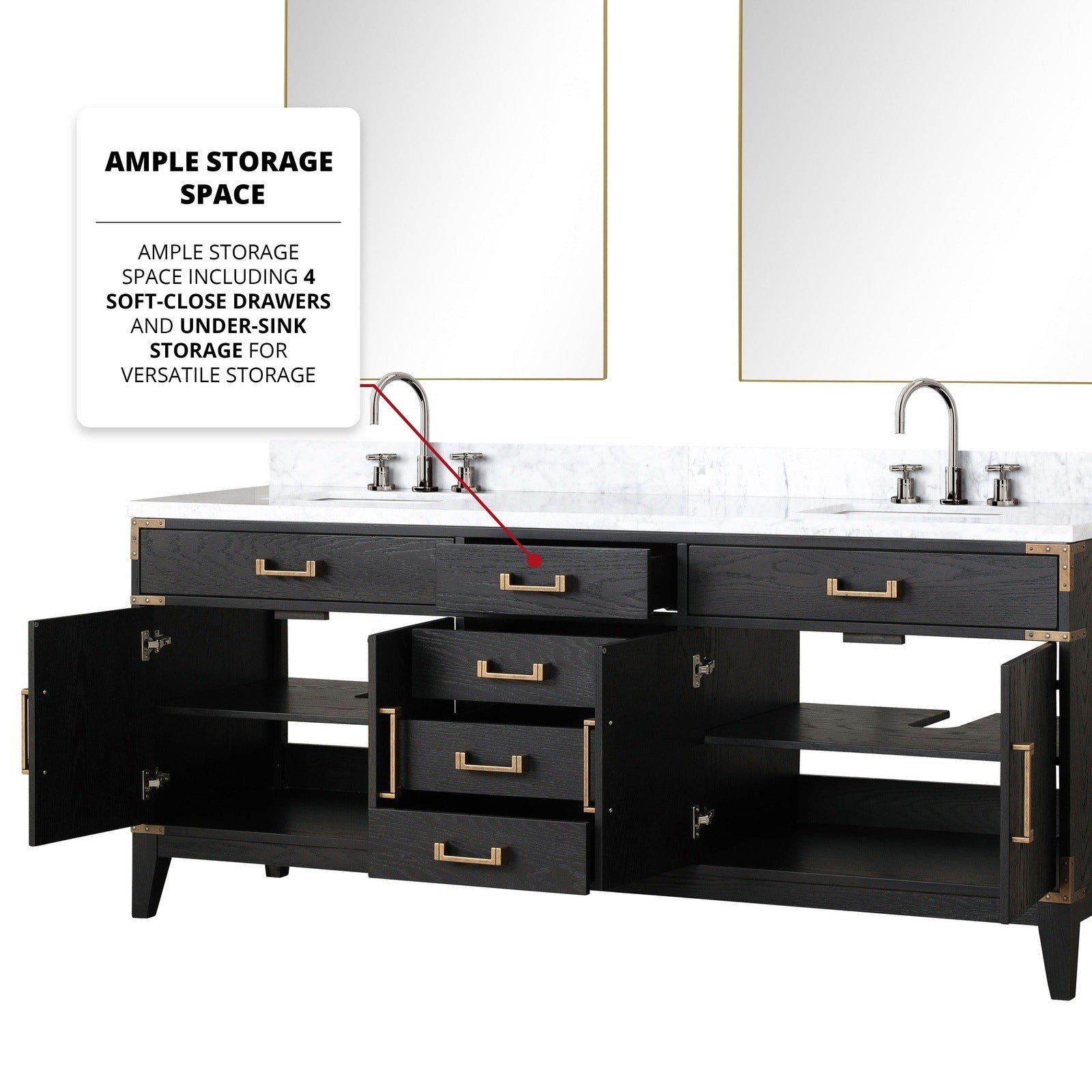 Laurel 80" x 22" Double Bath Vanity - Backyard Provider