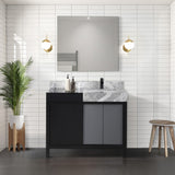 Zilara 42" Black and Grey Vanity - Backyard Provider